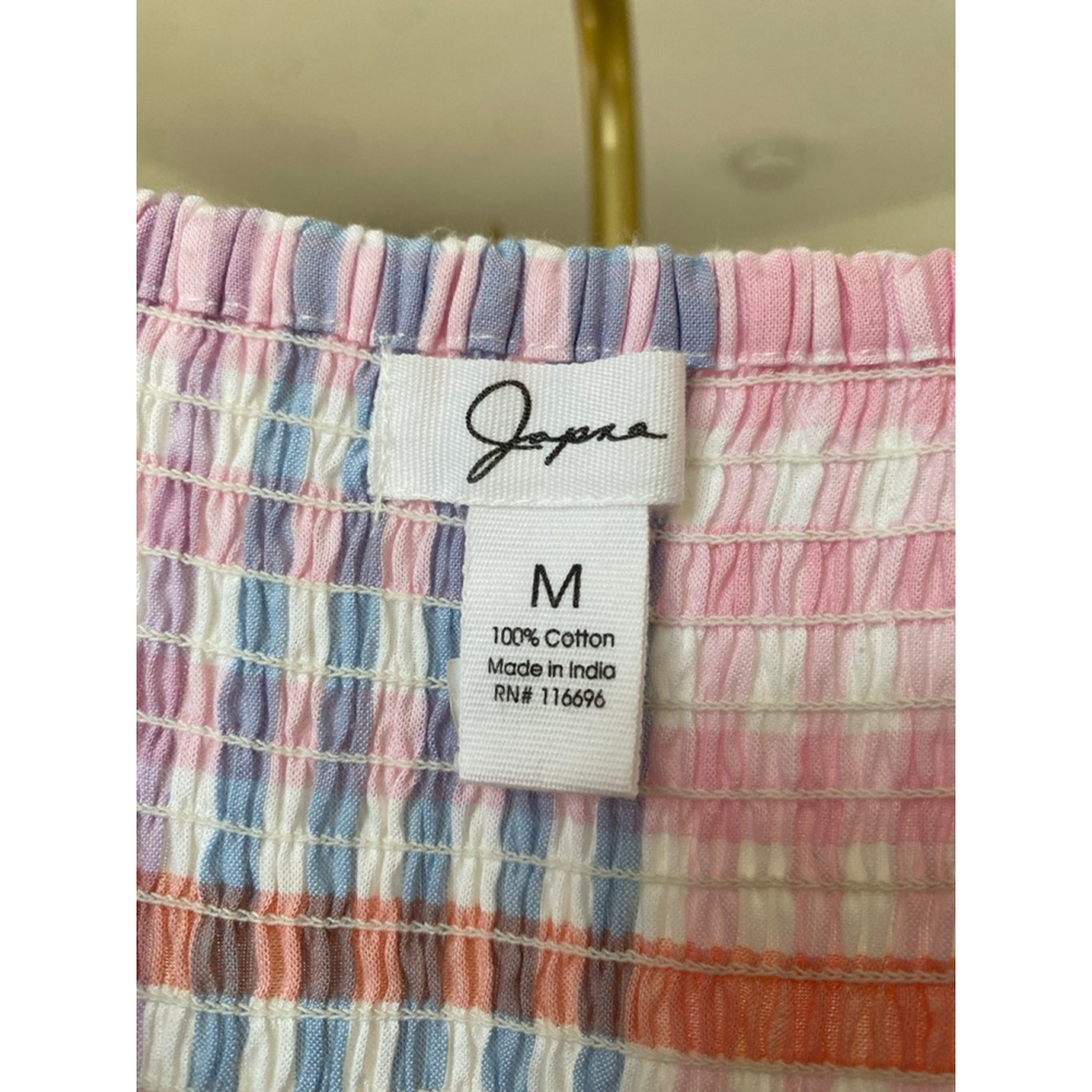 Jopna Pastel Gingham Midi Dress Cottagecore Coastal Picnic Coquette Soft Girl XL - Picture 5 of 6
